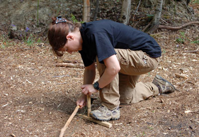 Fire by Friction - the Bow Drill Method