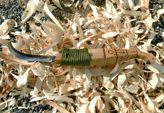 Rogelio Lora's hand-finished Large Crooked Knife