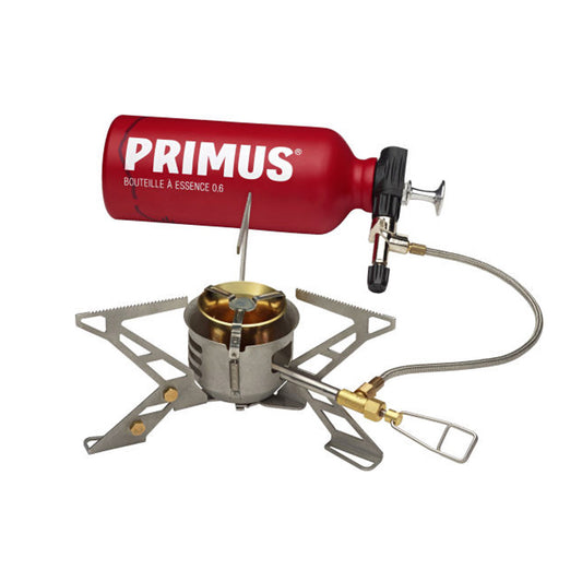 Primus Omnifuel II with bottle and pouch