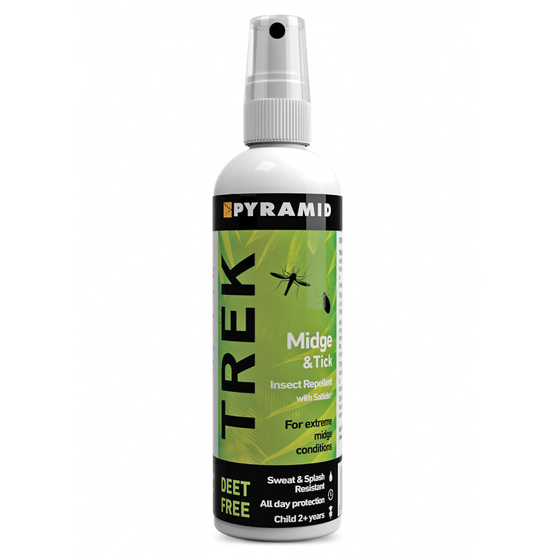 Pyramid Trek Midge and Tick Repellent - 120 ml Pump Spray