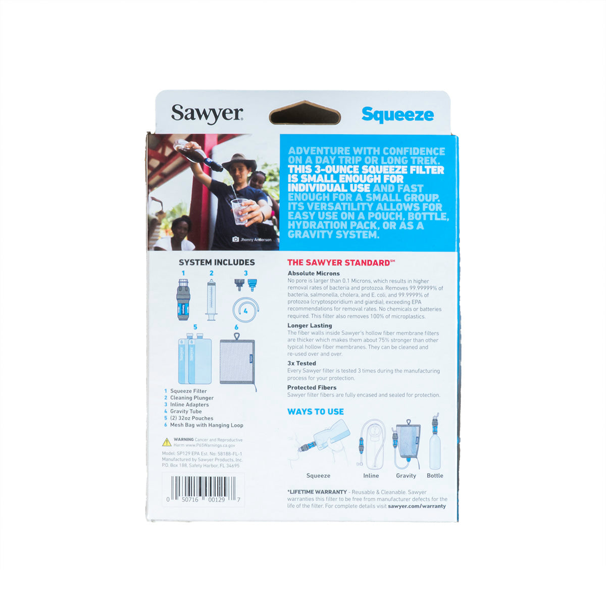 Sawyer Squeeze Water Filtration System