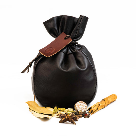 Ray Mears Leather Spice Pouch